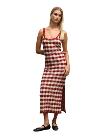 House of Sunny PICNIC HOCKNEY Kjole RED CHECK - KYOTO - House of Sunny