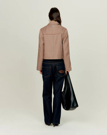 House of Sunny VOL2626 THE MARIEJACKET wine multi - KYOTO - House of Sunny
