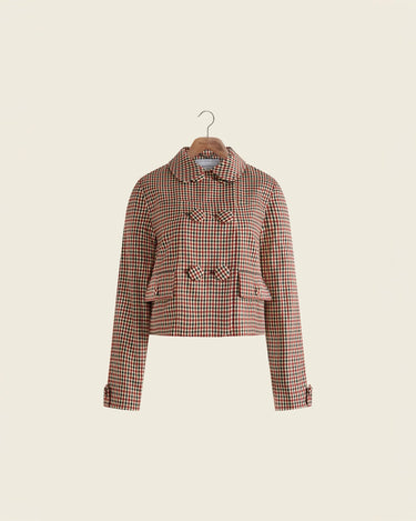 House of Sunny VOL2626 THE MARIEJACKET wine multi - KYOTO - House of Sunny