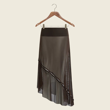House of Sunny VOL2659 THE ROSEWOOD MESH SKIRT ROSEWOOD BROWN - KYOTO - House of Sunny
