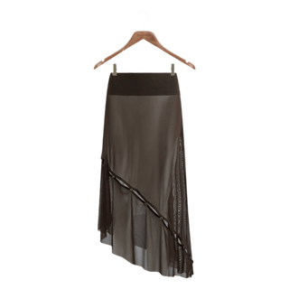 House of Sunny VOL2659 THE ROSEWOOD MESH SKIRT ROSEWOOD BROWN - KYOTO - House of Sunny