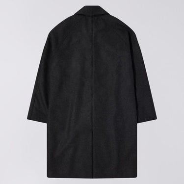 EDWIN MAC WOOL COAT-DARK GREY MARL