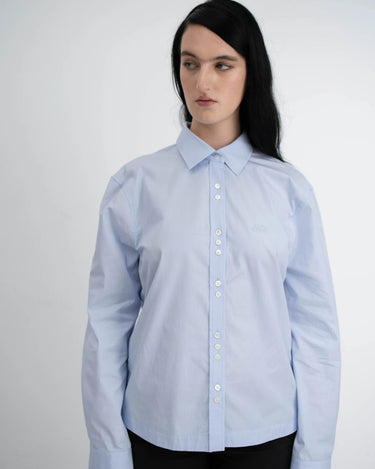 KERNEMILK ALEXANDRA SHIRT light blue stripe - KYOTO - KERNEMILK