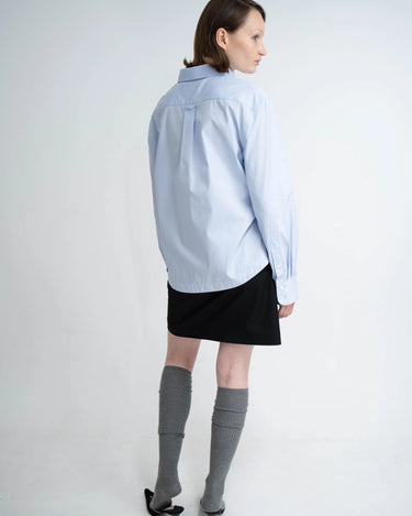 KERNEMILK ALEXANDRA SHIRT light blue stripe - KYOTO - KERNEMILK