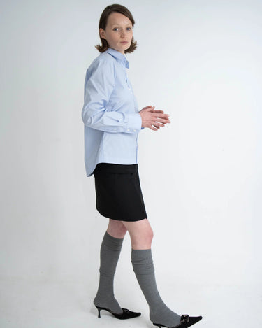 KERNEMILK ALEXANDRA SHIRT light blue stripe - KYOTO - KERNEMILK