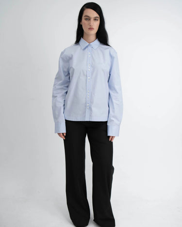 KERNEMILK ALEXANDRA SHIRT light blue stripe - KYOTO - KERNEMILK