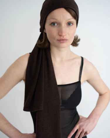 KERNEMILK LOLA SCARF dark brown - KYOTO - KERNEMILK