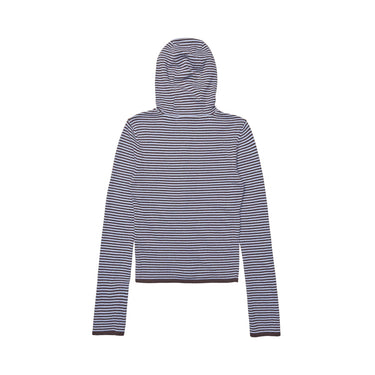 KERNEMILK LOONEY CARDIGAN Light blue, stripe - KYOTO - KERNEMILK