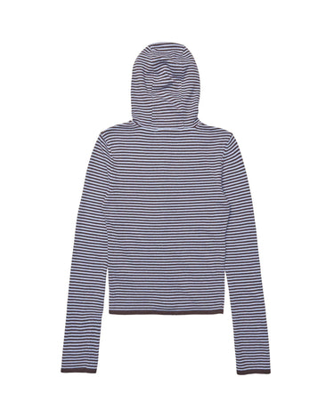 KERNEMILK LOONEY CARDIGAN Light blue, stripe - KYOTO - KERNEMILK
