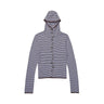 KERNEMILK LOONEY CARDIGAN Light blue, stripe - KYOTO - KERNEMILK