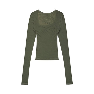 KERNEMILK Roga blouse green - KYOTO - KERNEMILK