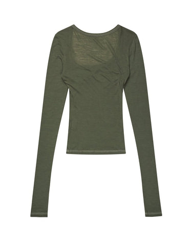 KERNEMILK Roga blouse green - KYOTO - KERNEMILK