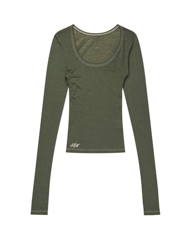 KERNEMILK Roga blouse green - KYOTO - KERNEMILK