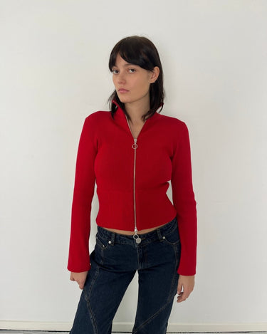 KERNEMILK SHINE CARDIGAN red - KYOTO - KERNEMILK