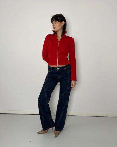 KERNEMILK SHINE CARDIGAN red - KYOTO - KERNEMILK