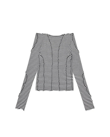 KERNEMILK SPRING CARDIGAN fun BLACK/WHITE - KYOTO - KERNEMILK