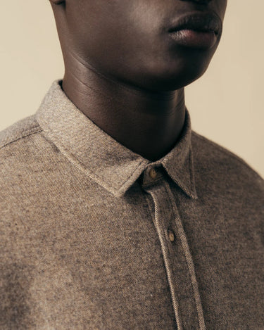 KESTIN Dirleton Shirt PEAT MARL - KYOTO - KESTIN