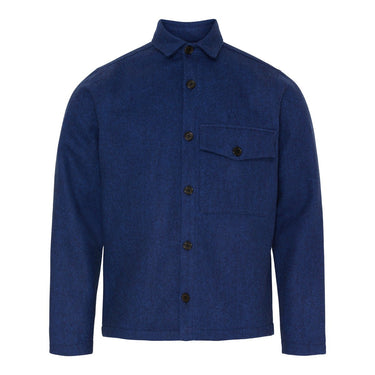 KLAUS SAMSØE Overshirt BLUE MADE in DENMARK - KYOTO - KLAUS SAMSØE