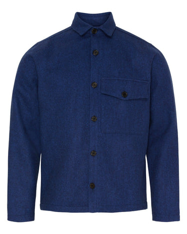 KLAUS SAMSØE Overshirt BLUE MADE in DENMARK - KYOTO - KLAUS SAMSØE