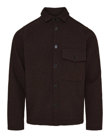 KLAUS SAMSØE Overshirt Brun x Kvadrat textil - KYOTO - KLAUS SAMSØE