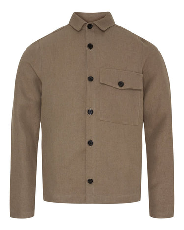 KLAUS SAMSØE Overshirt SAND Kvadrat NY - KYOTO - KLAUS SAMSØE