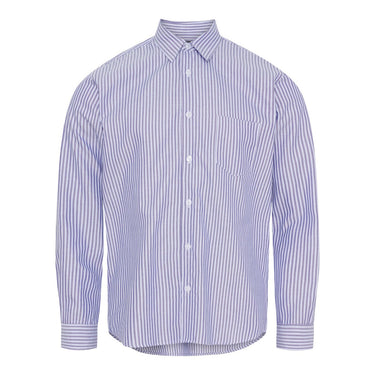 KLAUS SAMSØE Shirt Strib Navy / Hvid - KYOTO - KLAUS SAMSØE