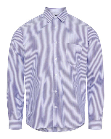 KLAUS SAMSØE Shirt Strib Navy / Hvid - KYOTO - KLAUS SAMSØE