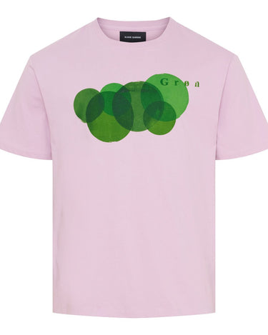 KLAUS SAMSØE T-shirt Lyserød m grøn - KYOTO - KLAUS SAMSØE