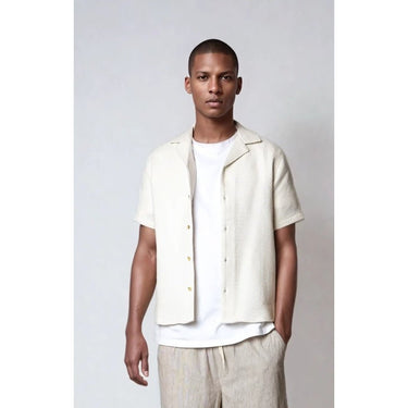 Kyoto Berry Honeycomb Skjorte Offwhite - KYOTO - Kyoto