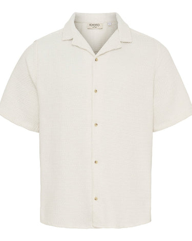 Kyoto Berry Honeycomb Skjorte Offwhite - KYOTO - Kyoto