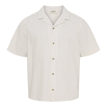 Kyoto Berry Seersucker strib Skjorte Offwhite/blue - KYOTO - Kyoto