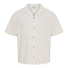 Kyoto Berry Seersucker strib Skjorte Offwhite/blue - KYOTO - Kyoto