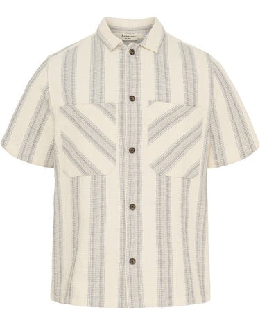 Kyoto Berry Texture strib Skjorte Offwhite - KYOTO - Kyoto