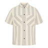 Kyoto Berry Texture strib Skjorte Offwhite - KYOTO - Kyoto