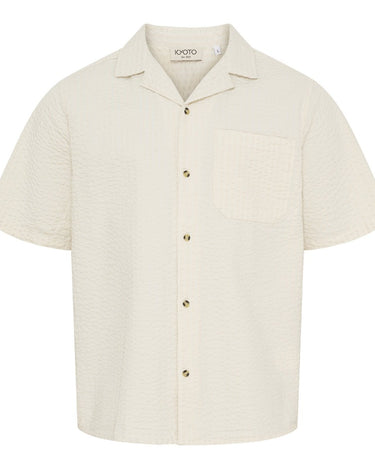 Kyoto Joseph Embossed Skjorte Offwhite - KYOTO - Kyoto