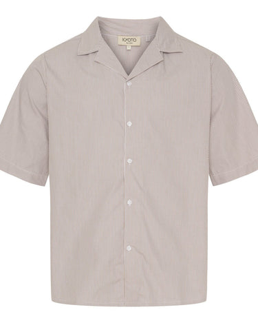 Kyoto KYLeon Mens SS Shirt White/Brown - KYOTO - Kyoto