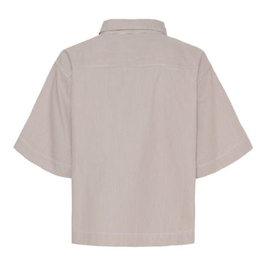 Kyoto KYSally SS Shirt White/Brown - KYOTO - Kyoto