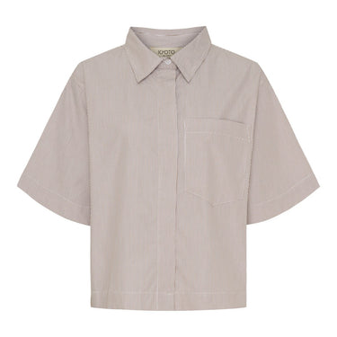 Kyoto KYSally SS Shirt White/Brown - KYOTO - Kyoto