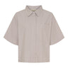 Kyoto KYSally SS Shirt White/Brown - KYOTO - Kyoto