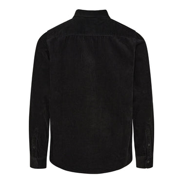Kyoto KYSigurd Mens LS Shirt Fløjl Black - KYOTO - Kyoto