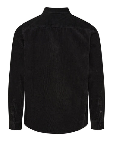 Kyoto KYSigurd Mens LS Shirt Fløjl Black - KYOTO - Kyoto