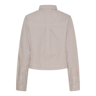 Kyoto KYVictoria LS Shirt White/Brown - KYOTO - Kyoto
