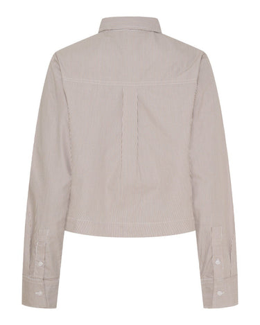 Kyoto KYVictoria LS Shirt White/Brown - KYOTO - Kyoto