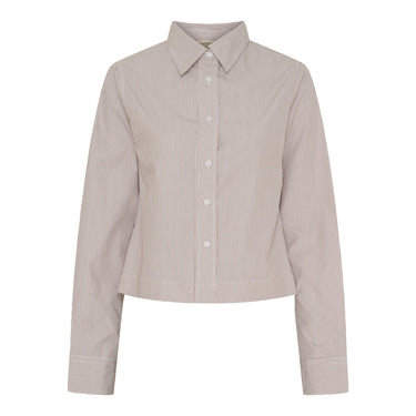 Kyoto KYVictoria LS Shirt White/Brown - KYOTO - Kyoto