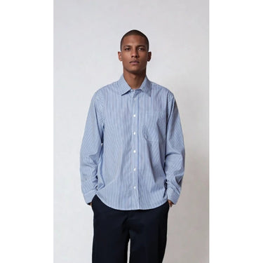 KYOTO Oscar Shirt PLST Skjorte Blue Stripe - KYOTO - Kyoto