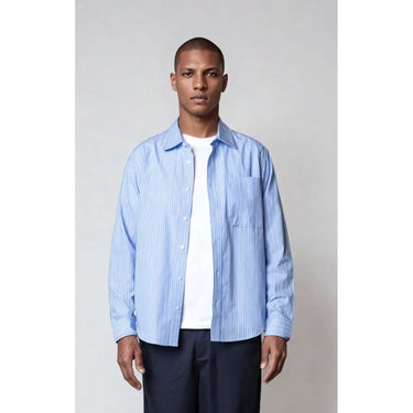 Kyoto Oscar Shirt PLST Skjorte Sky Stripe - KYOTO - Kyoto