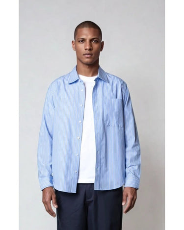 Kyoto Oscar Shirt PLST Skjorte Sky Stripe - KYOTO - Kyoto