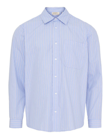 Kyoto Oscar Shirt PLST Skjorte Sky Stripe - KYOTO - Kyoto