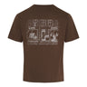 Kyoto Print T-Shirt Brown - KYOTO - Kyoto