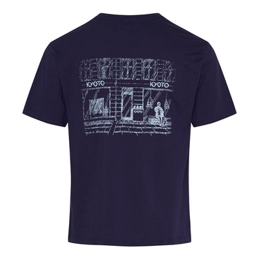 Kyoto Print T-Shirt Navy blue - KYOTO - Kyoto